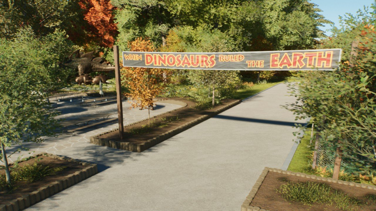 Large Dinosaur Walkway Banner
