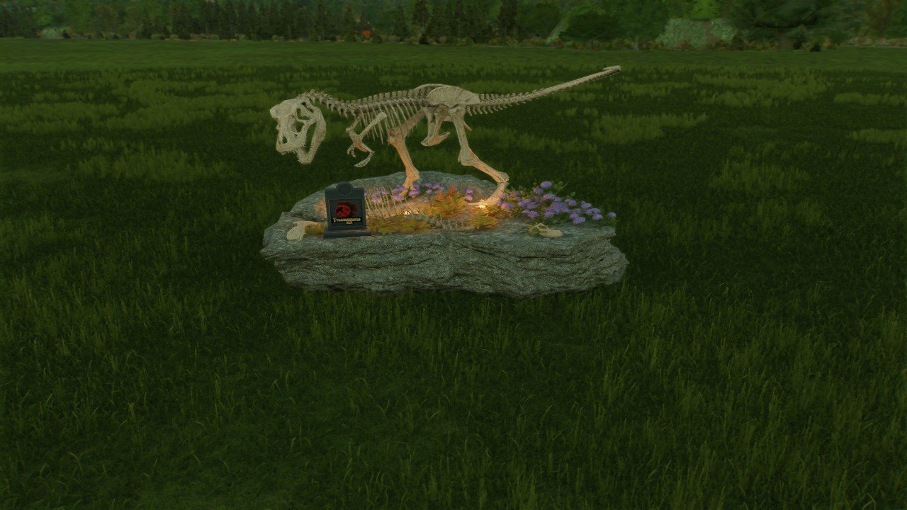 Trex fossil statue - Workshop - Jurassic World Evolution 3