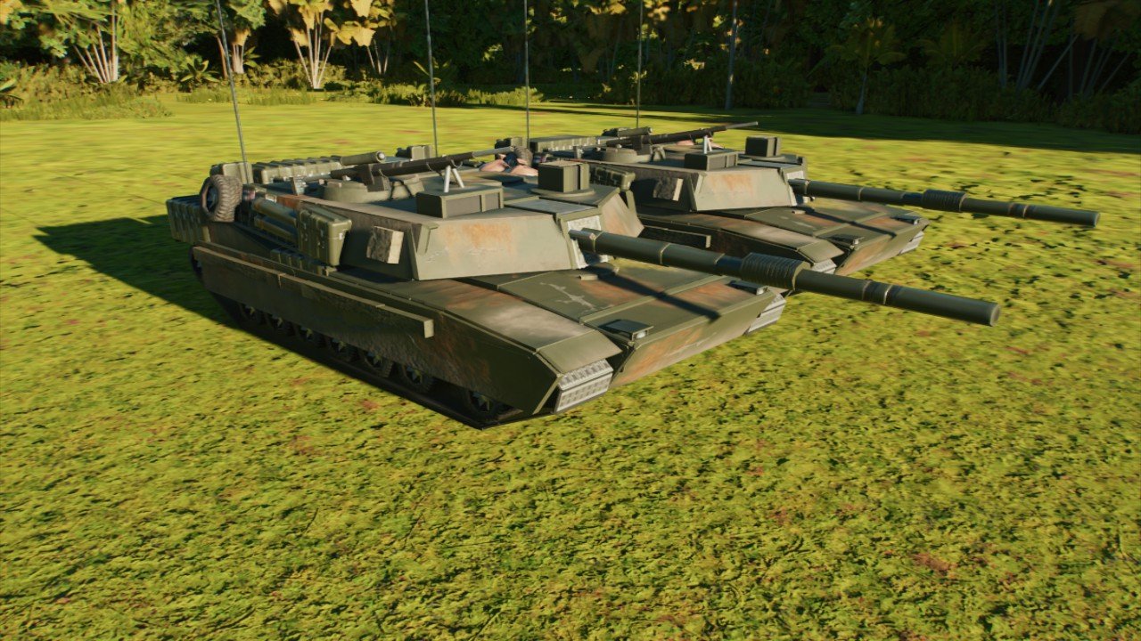 Abandoned M1A2 Abrams Tank  V1