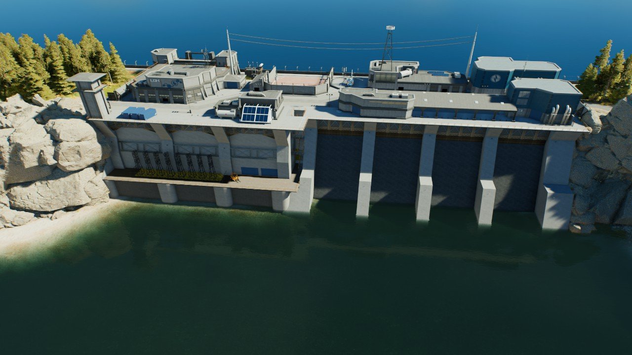 Dam Hatchery with Powerplant, Medical & Response Facility