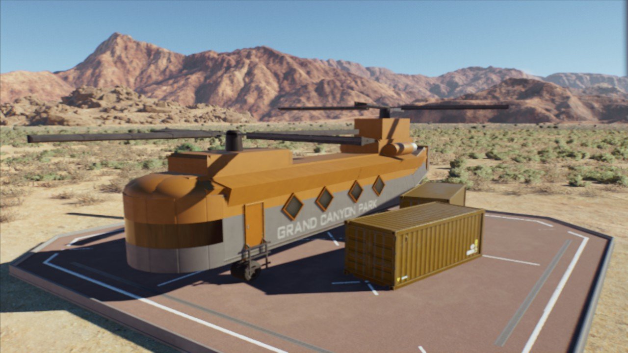 Grand Canyon Park Chinook - Workshop - Jurassic World Evolution 3
