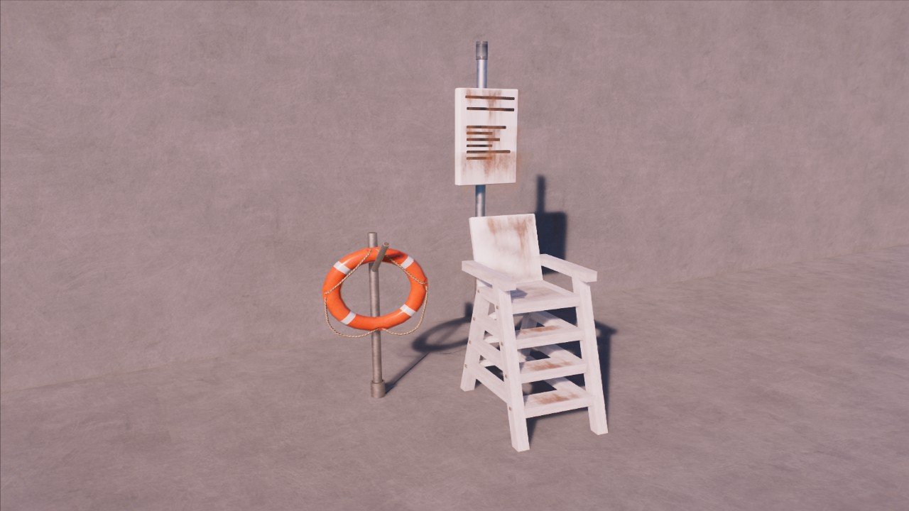 Life Guard Chair & Life Ring By Mrs TeaRex