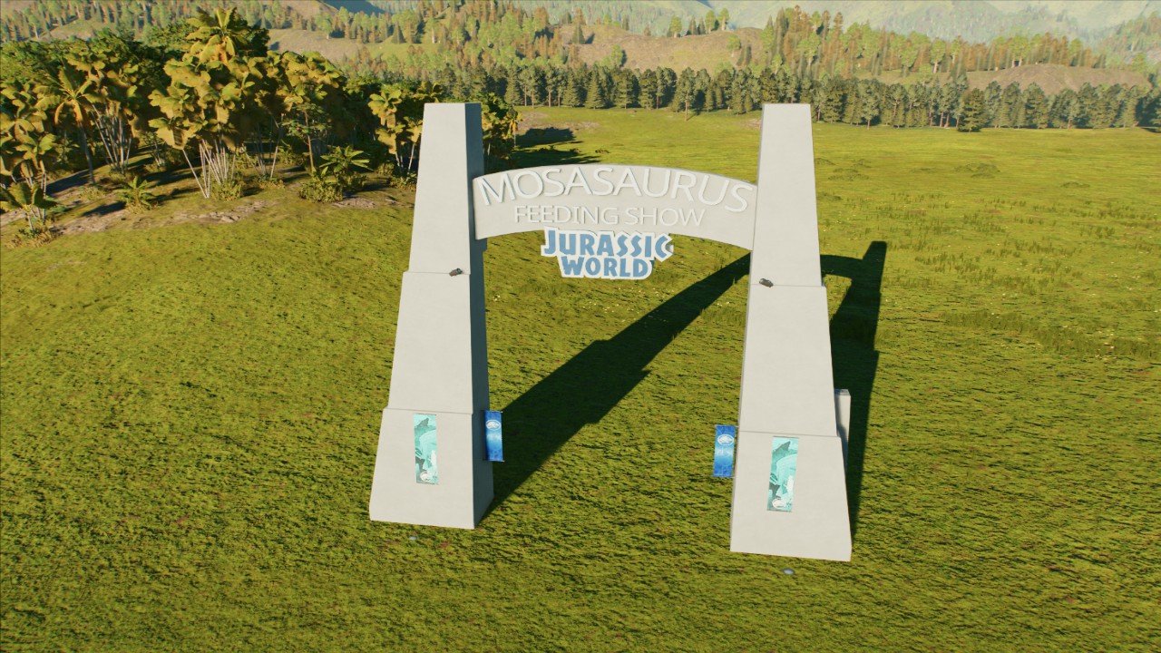 Mosasaurus Feeding Show Gate - Workshop - Jurassic World Evolution 3