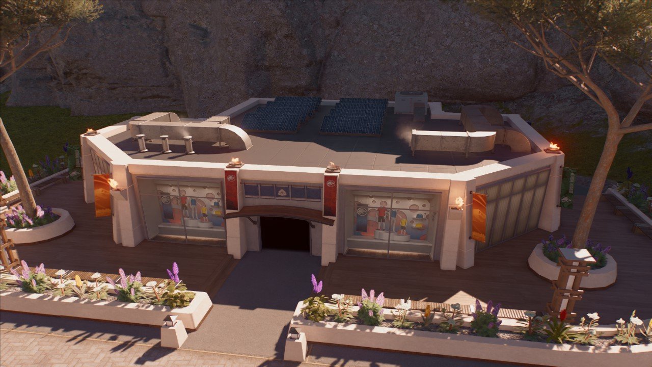 Desert Medium Shoping Amenity - Workshop - Jurassic World Evolution 3