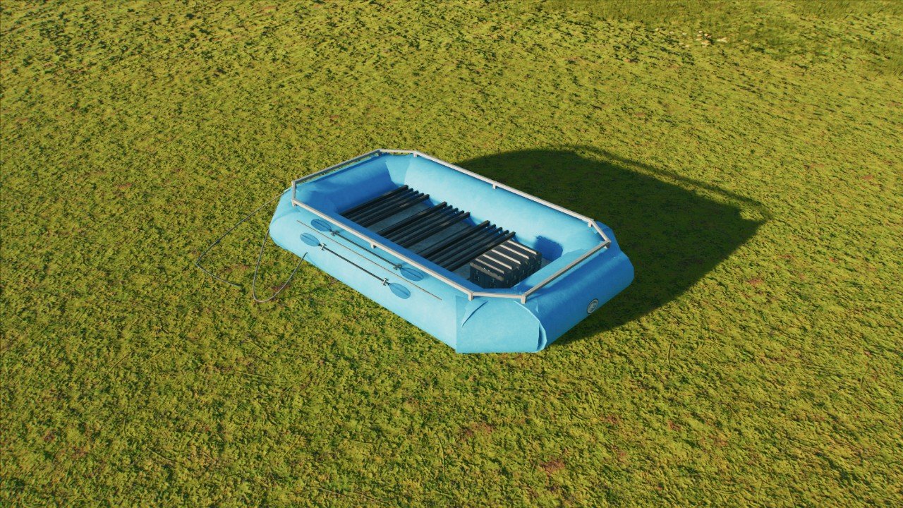 Jurassic World escape boat