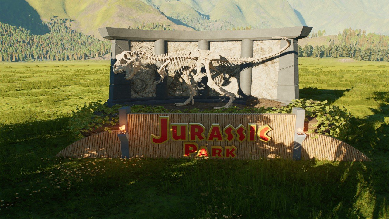 JP Deco Sign - Workshop - Jurassic World Evolution 3