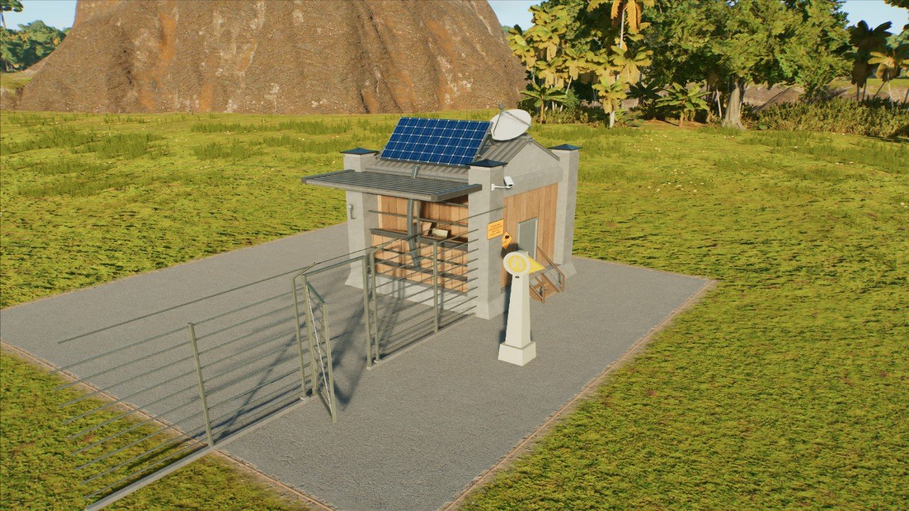 Jurassic park security checkpoint