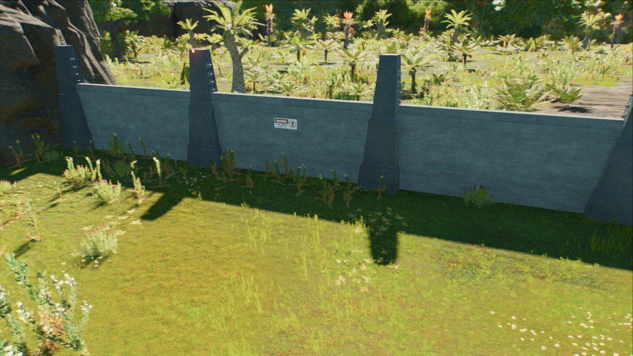 Custom Concrete fence jp - Workshop - Jurassic World Evolution 3
