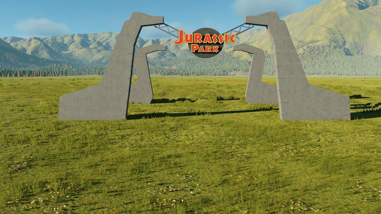 Jurassic park entrance