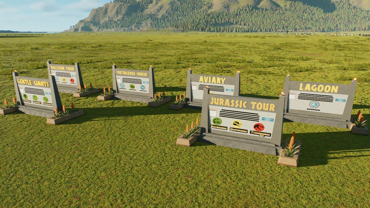 Refined Attraction Info Board Set(JP Version)