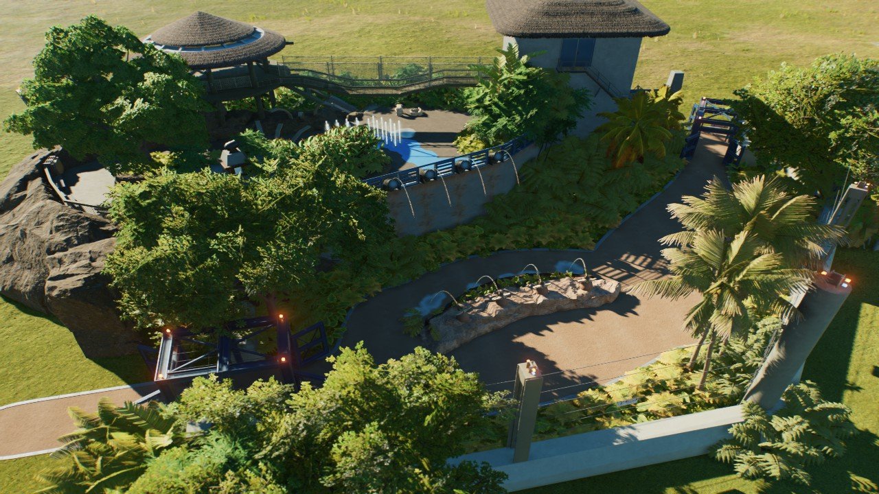 Universal Camp Jurassic Dilophosaurus Paddock and Splash Pad