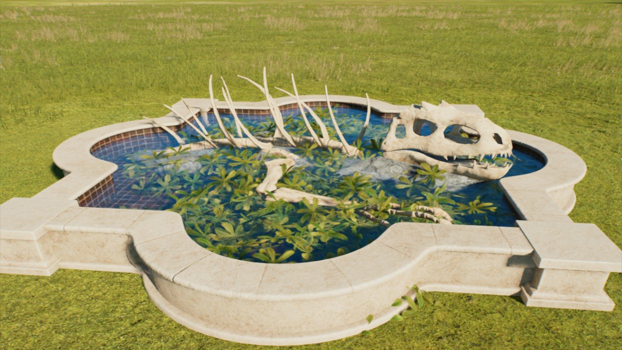 Indominus Rex Skeleton Fountain - Workshop - Jurassic World