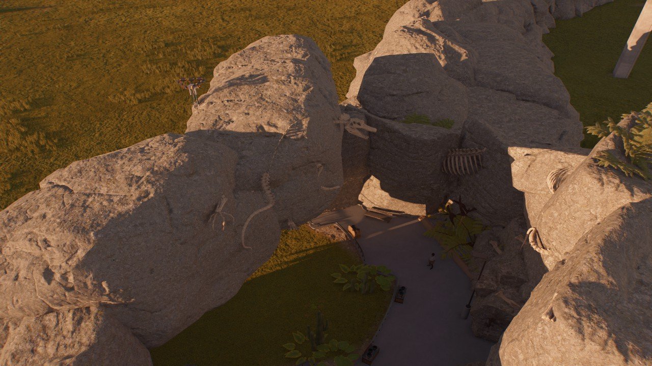 Rock fence with dino encounter - Workshop - Jurassic World Evolution 3