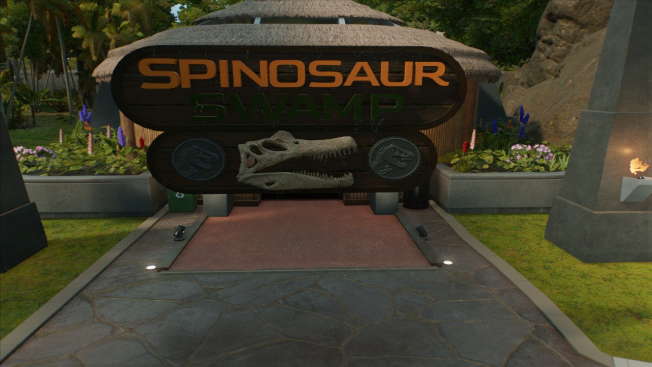 Spinosaur Swamp Sign