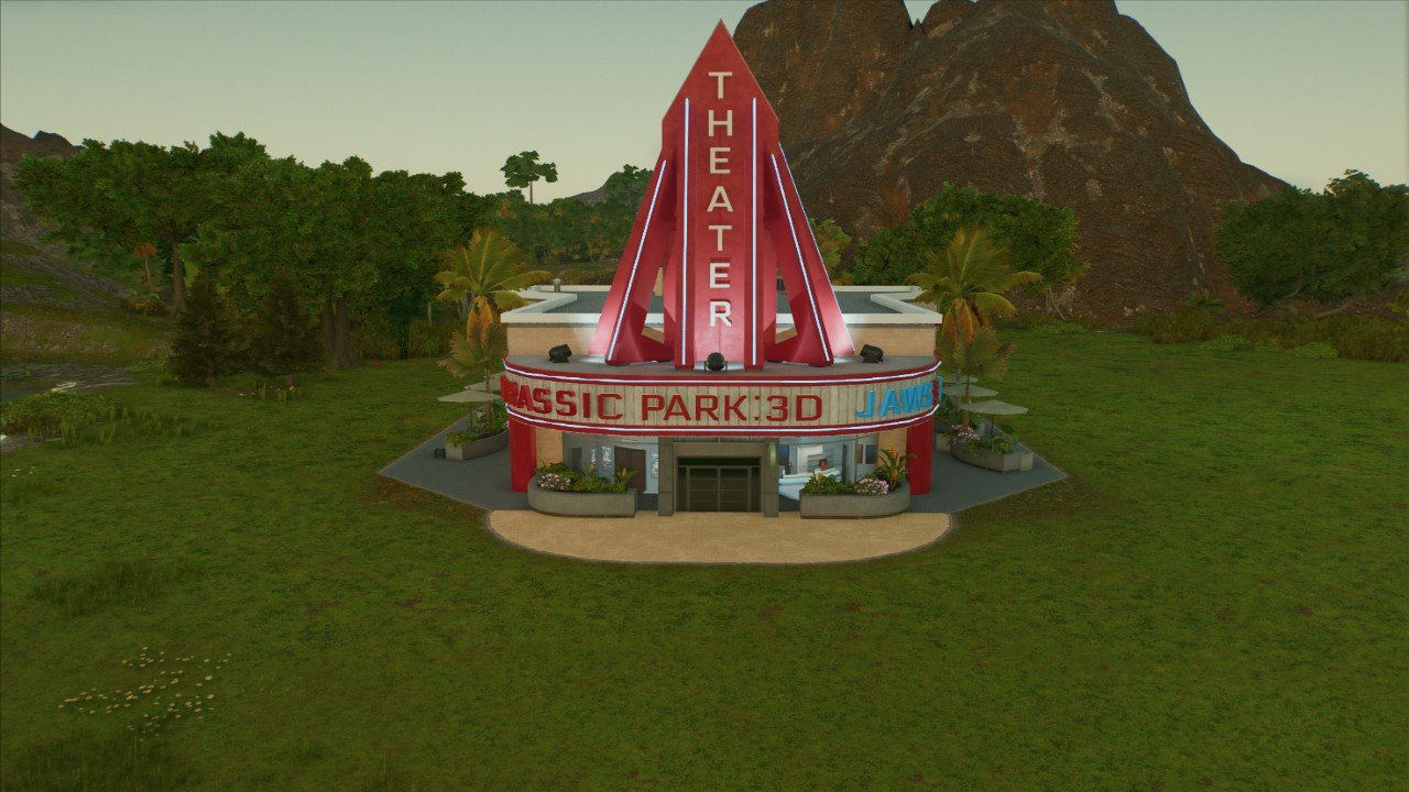 1990s styled retro Cinema builing