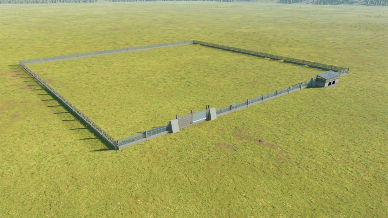 3x3 Low Fence Paddock