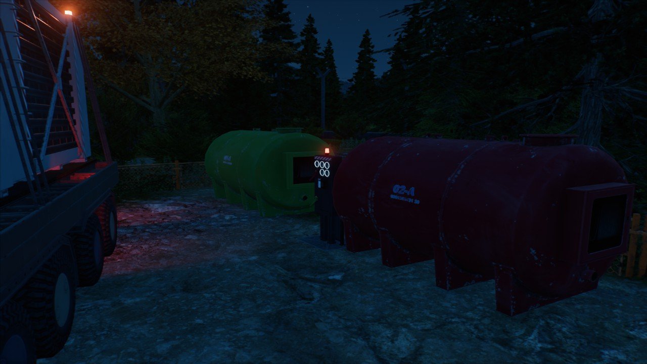 gas tanks with operating panel