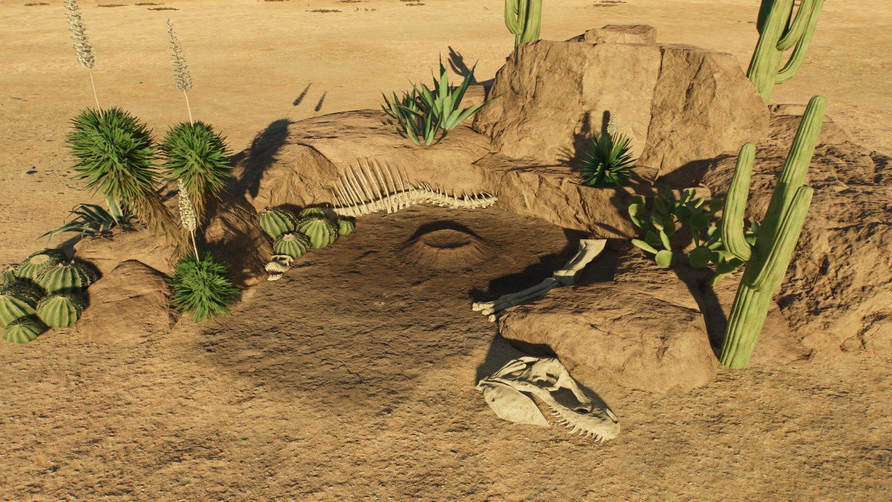 Desert Biome Nest Medium carnivore - Workshop - Jurassic World Evolution 3