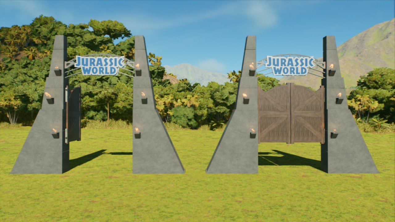 JW Monorail Gate - Workshop - Jurassic World Evolution 3