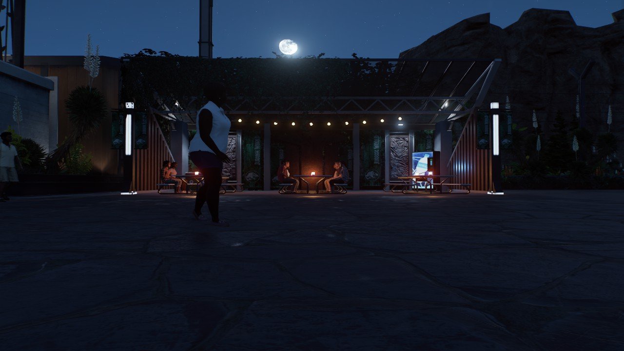 Herbivore themed seating area - Workshop - Jurassic World Evolution 3