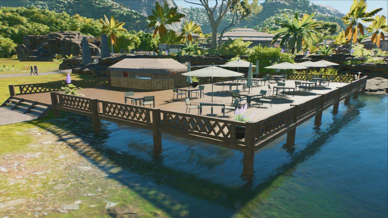 JP small lakeside seating area. - Workshop - Jurassic World Evolution 3