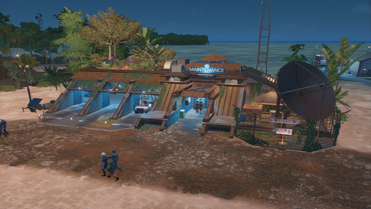 Jurassic Park-Style Maintenance station