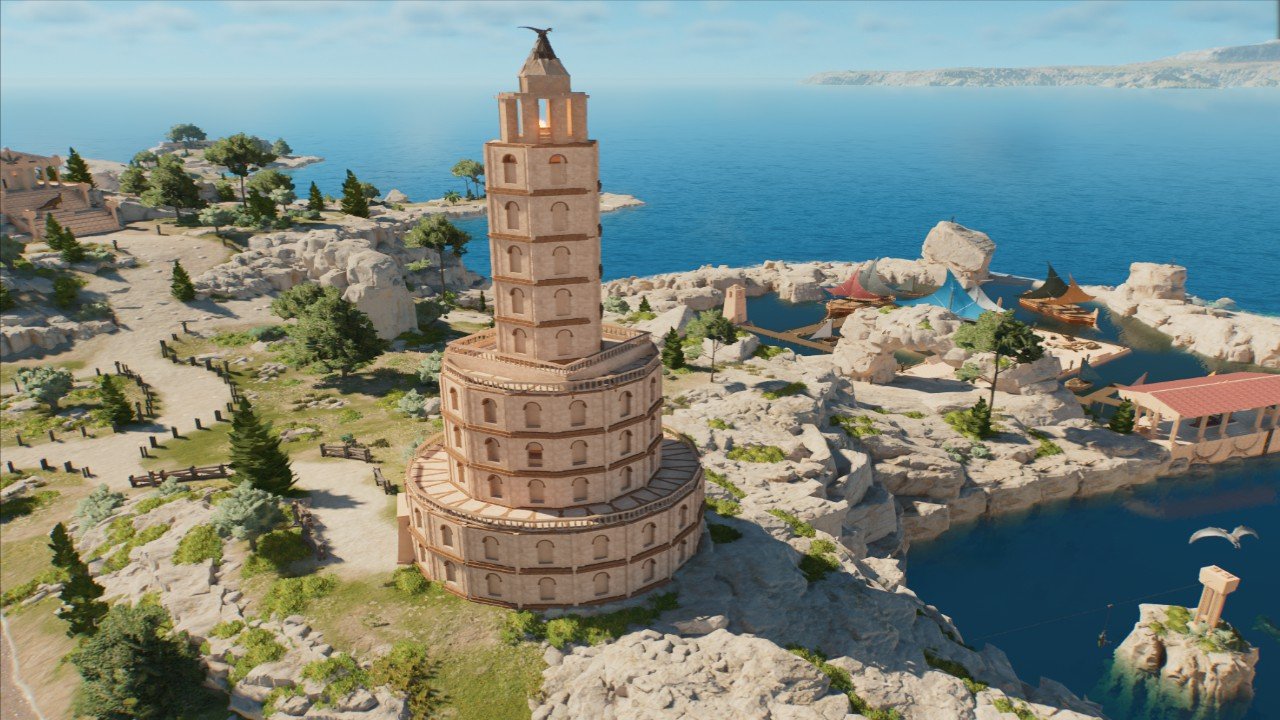 Ancient Greek Style lighthouse