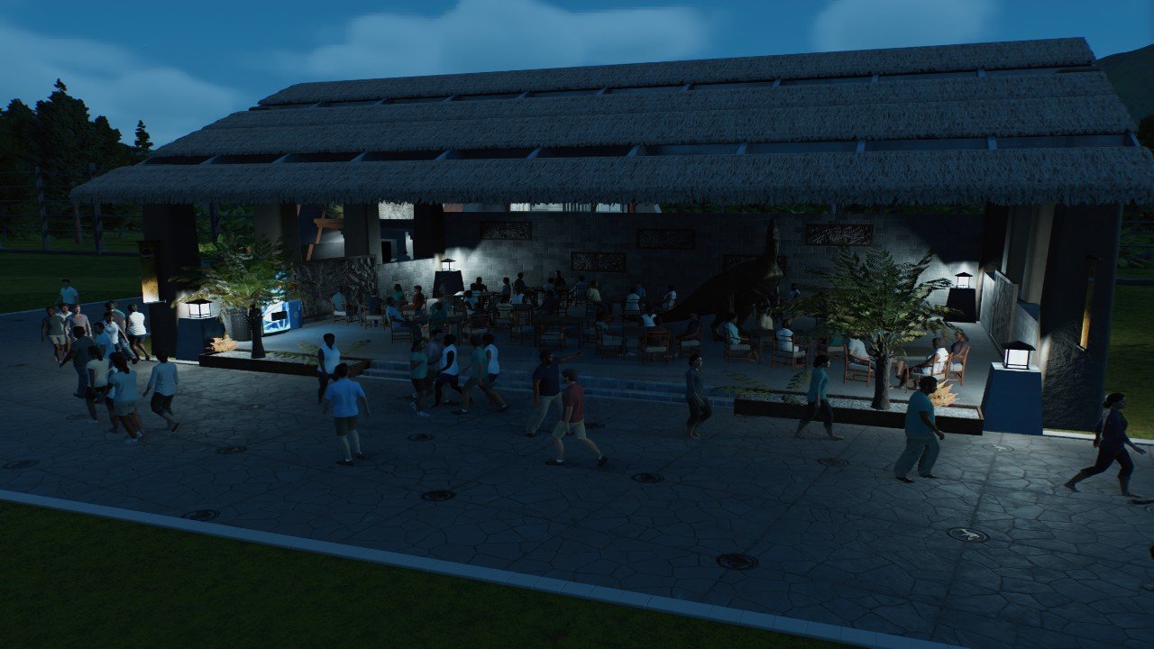 Jurassic park seating area - Workshop - Jurassic World Evolution 3