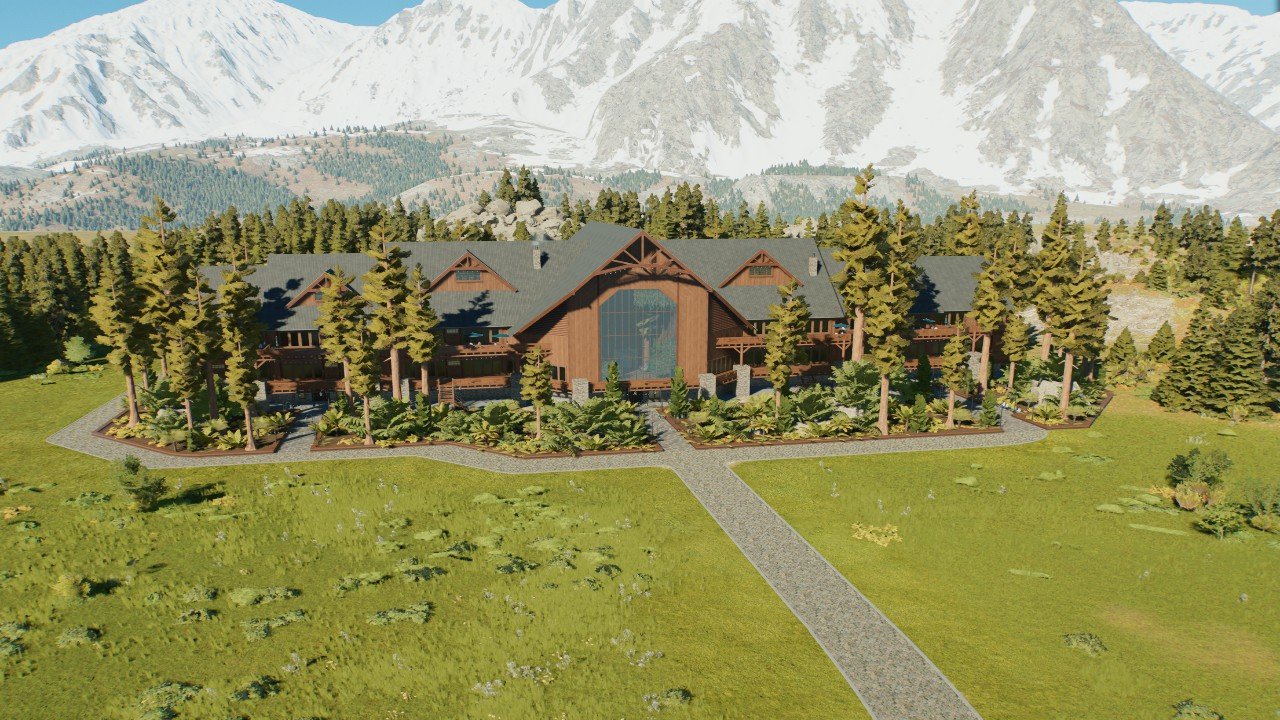 Park headquarters: Jurassic lodge build set