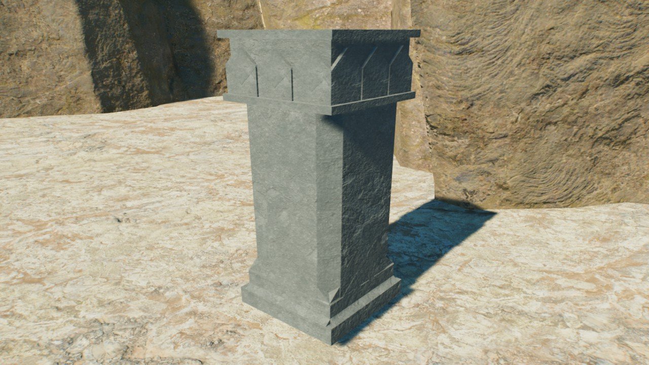 Dwarfed Column Small column - dwarf style - Workshop - Jurassic World Evolution 3