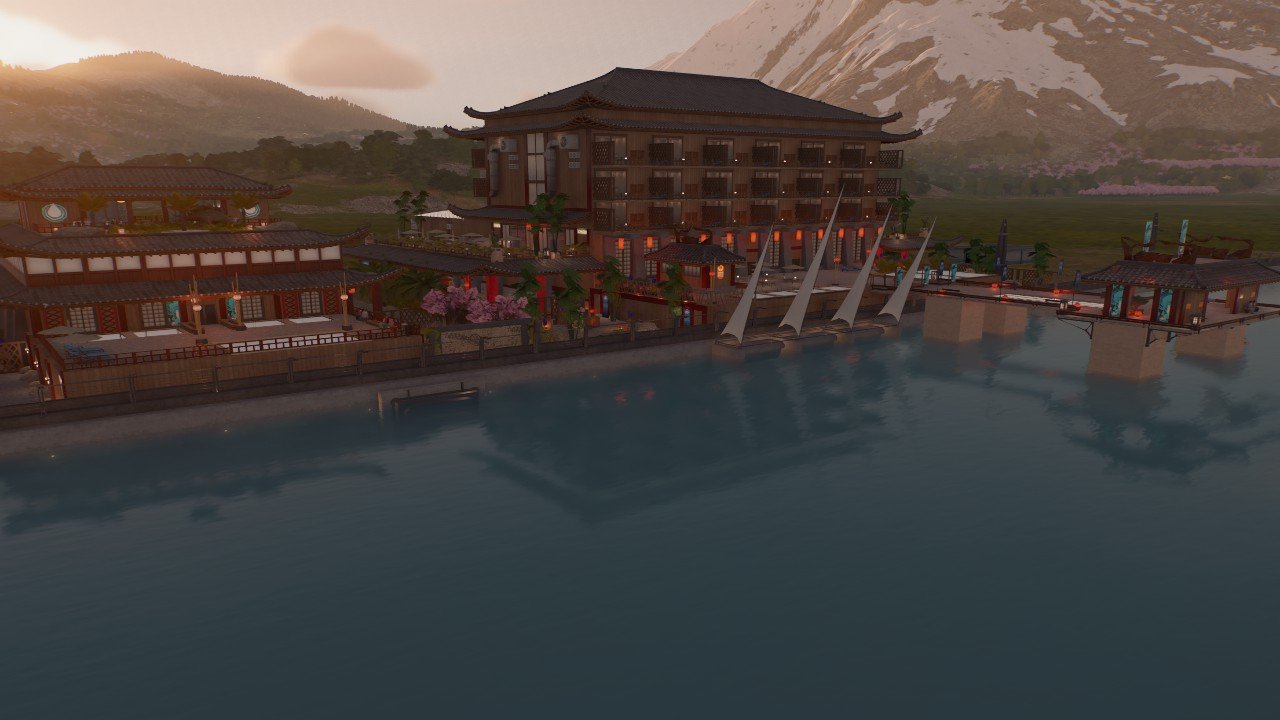 Asian hotel and spa