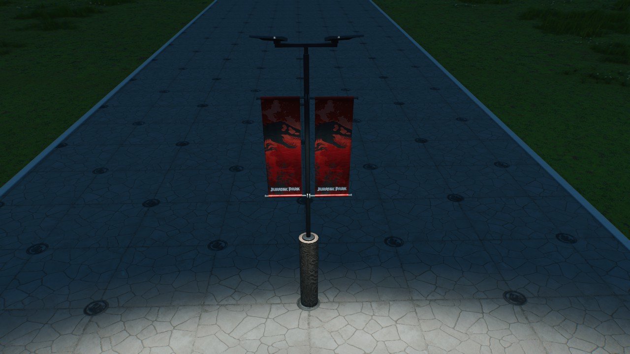 Jurassic Park Lamp Post
