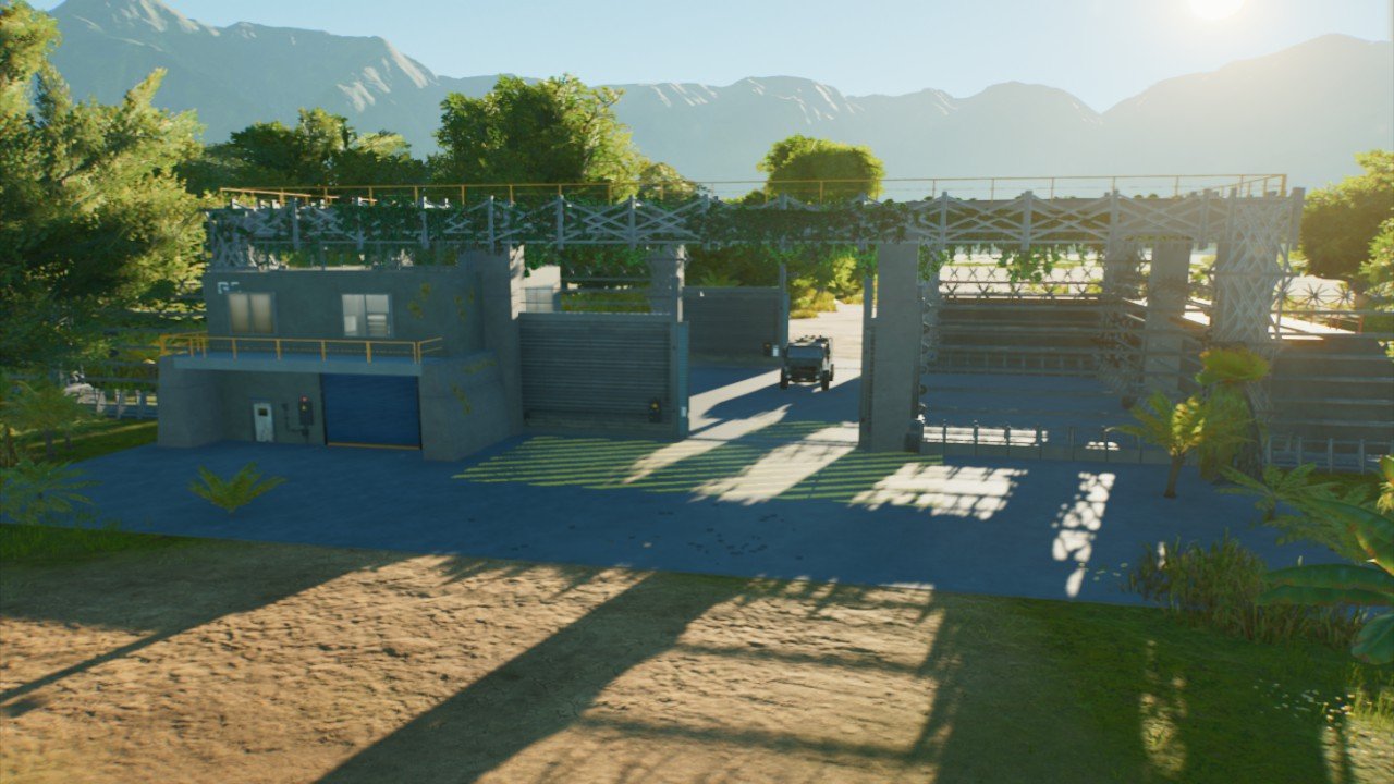 Exhibit Entrance Gate Compound - Workshop - Jurassic World Evolution 3