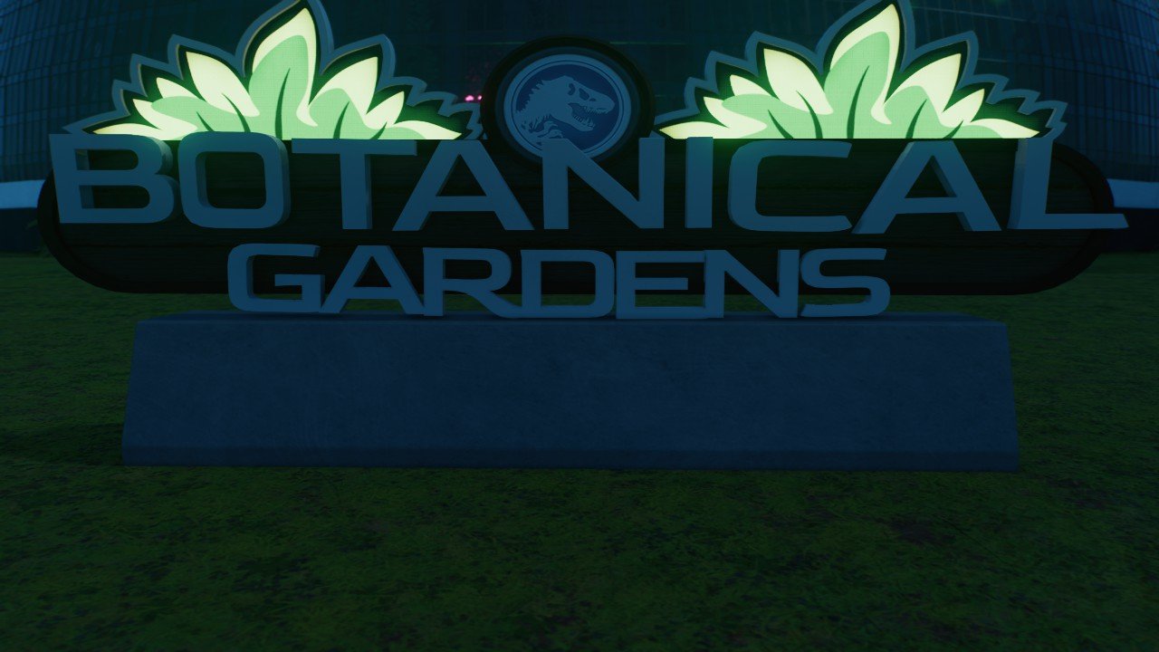 Botanical Gardens Sign