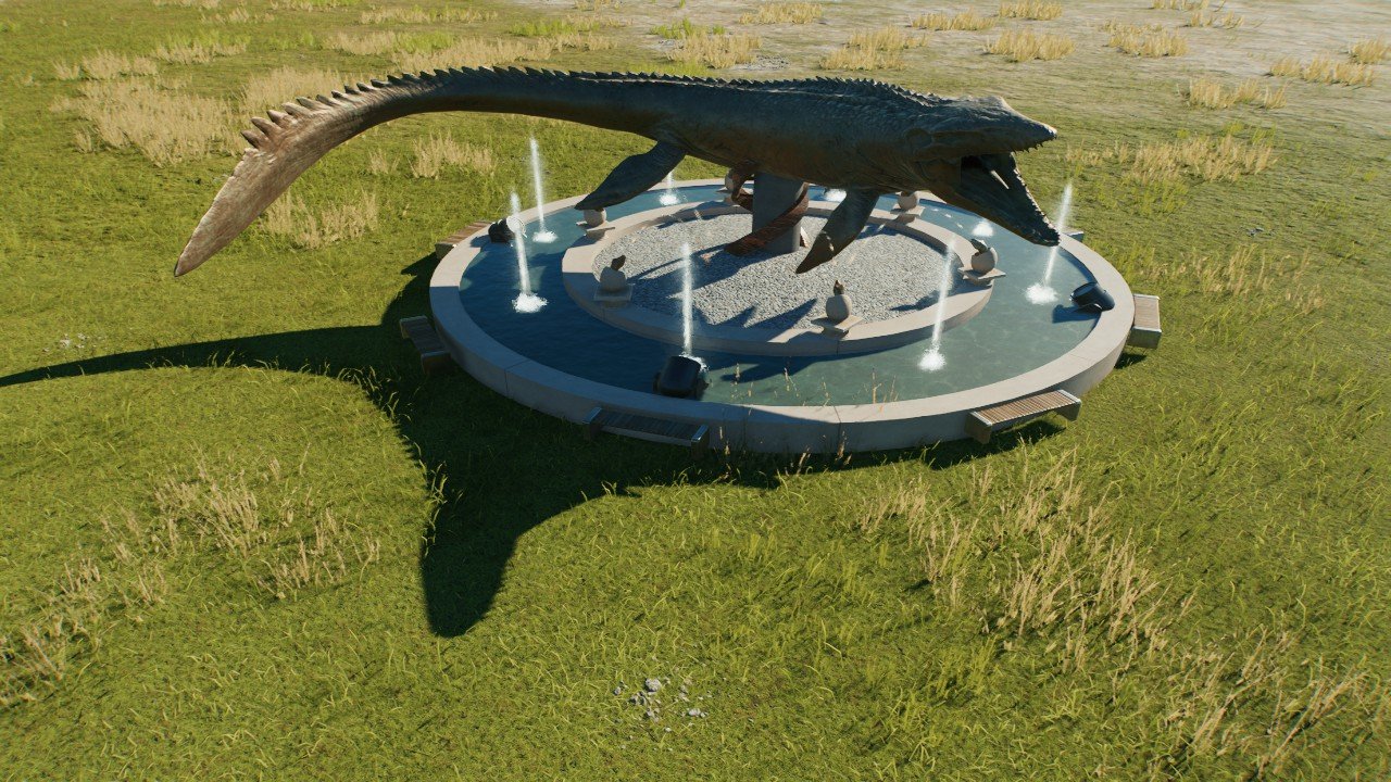 MOSASAURUS FOUNTAIN - Workshop - Jurassic World Evolution 3