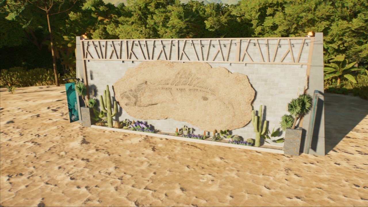 Dunkleosteus Fossil Wall