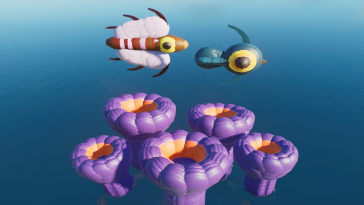 Subnautica Peeper Bladderfish Mushroom Sculpture Statue Lagoon ...