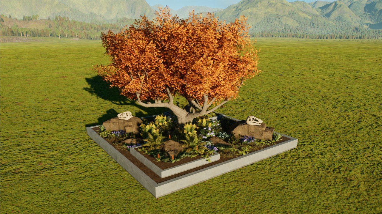 Terraced Planter (Orange oak) - Workshop - Jurassic World Evolution 3
