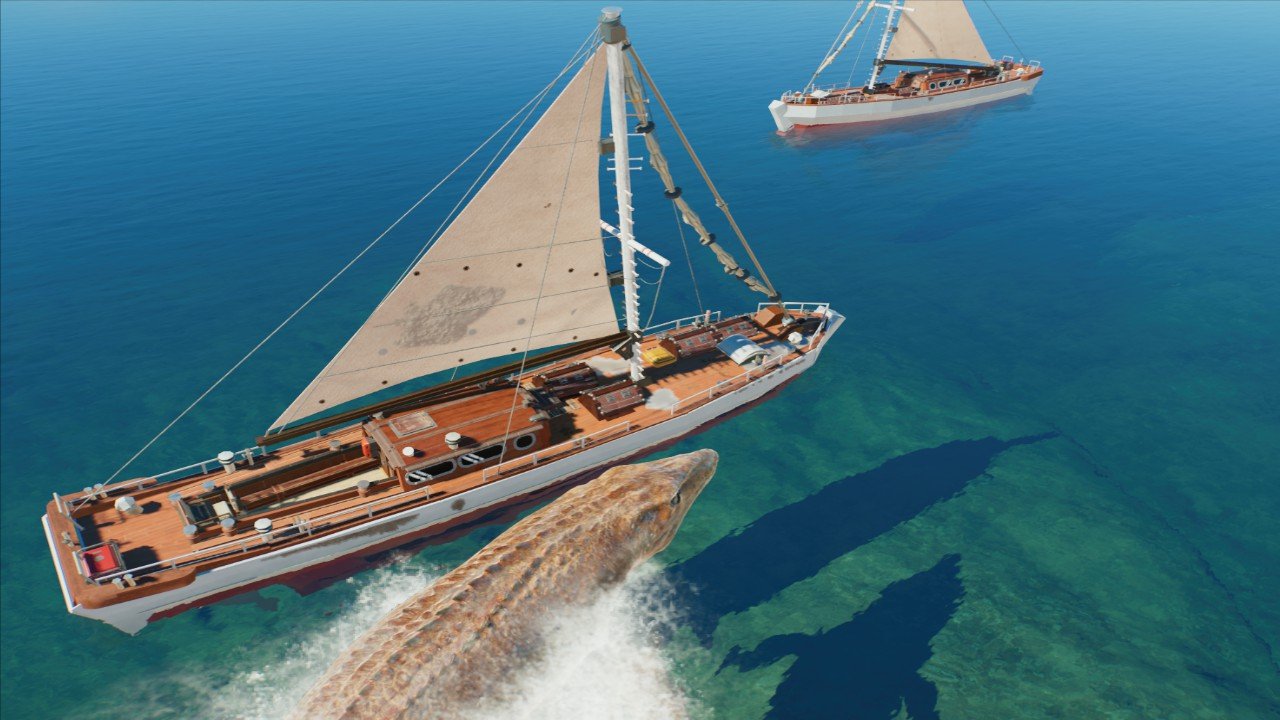 "La Mariposa" The Delgado's sail boat from JurassicWorld Rebirth