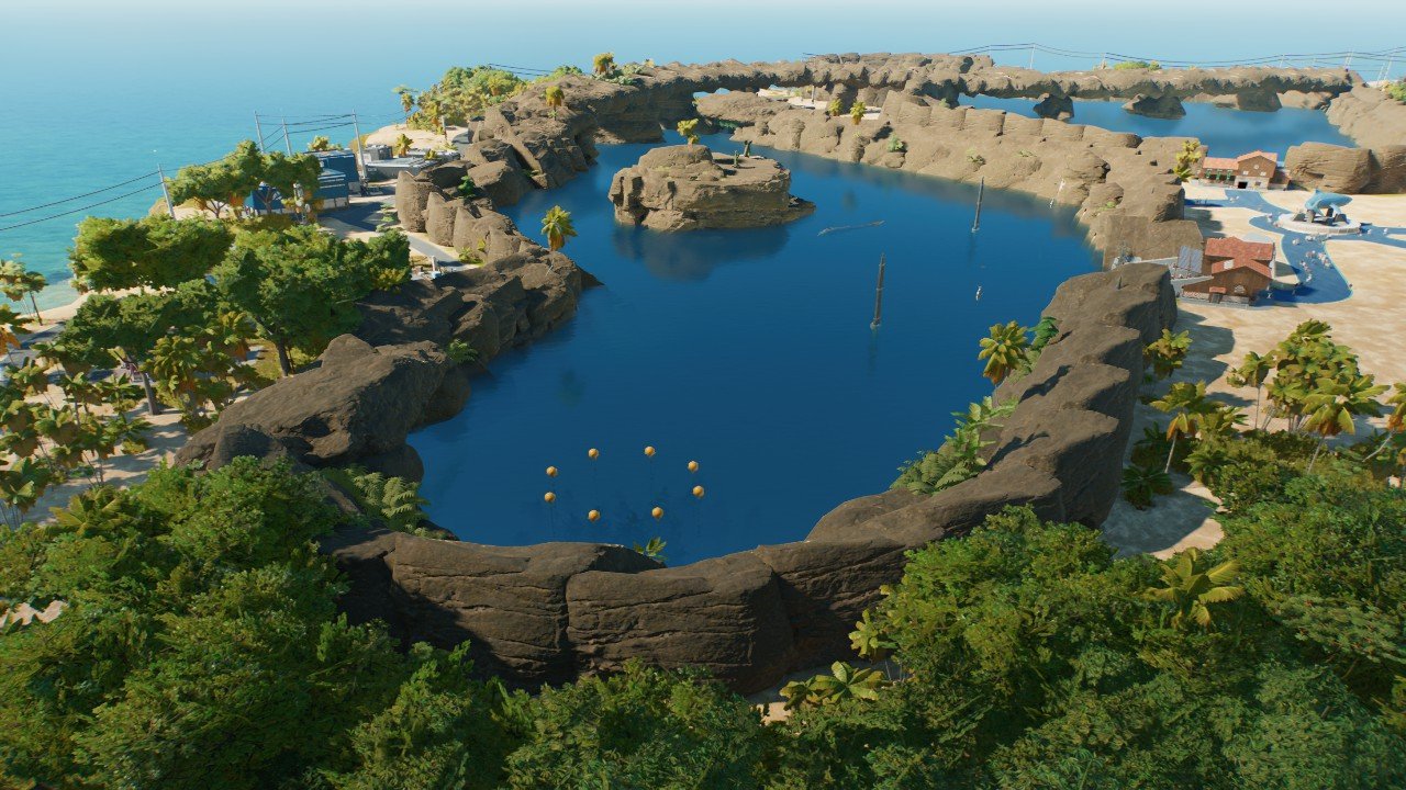 Lagoon Natural Rock Frame - Workshop - Jurassic World Evolution 3