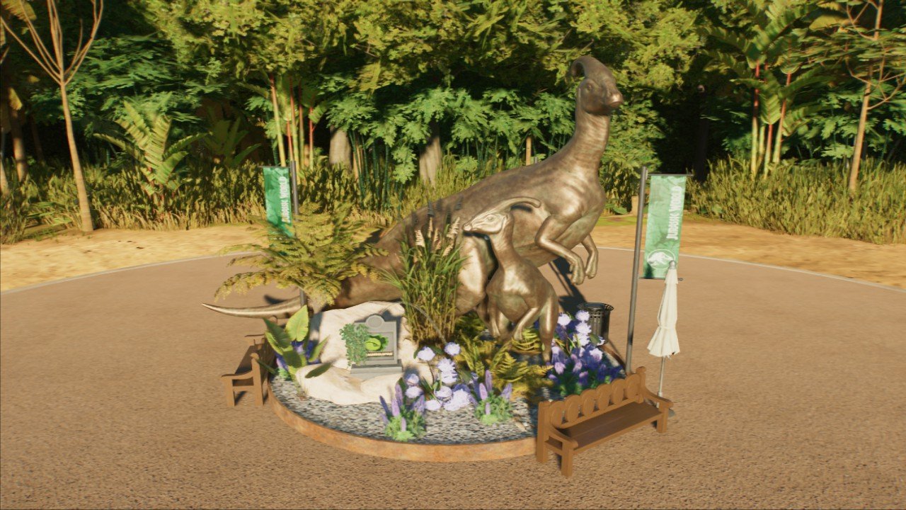 Parasaur Statue