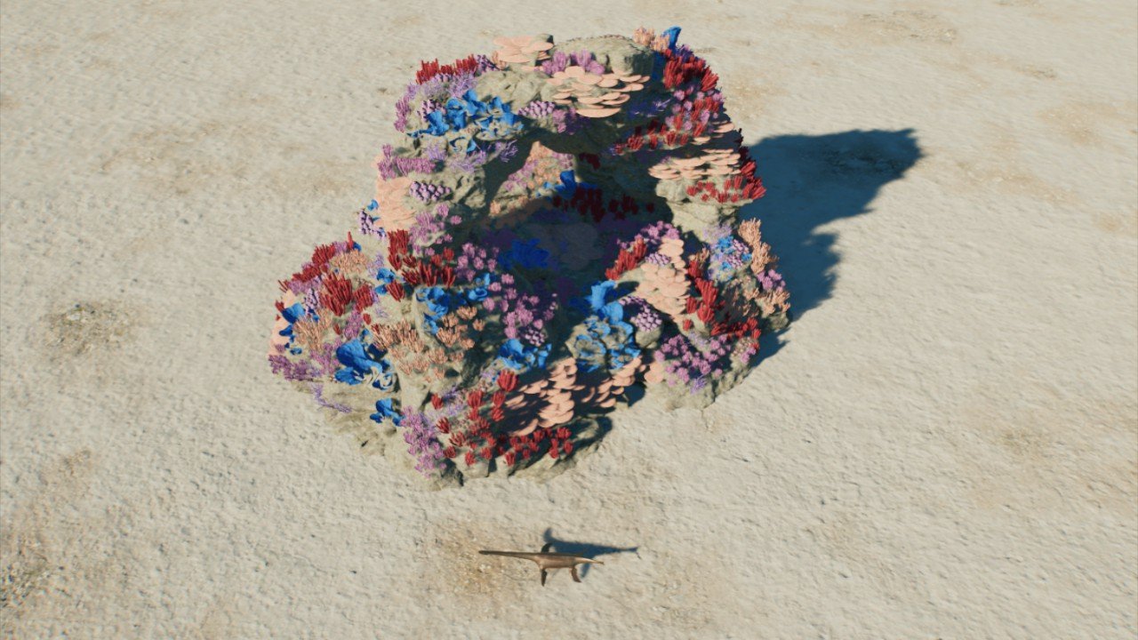 Lagoon Coral Reef Prop Set: Giant Arch (biome-dynamic)