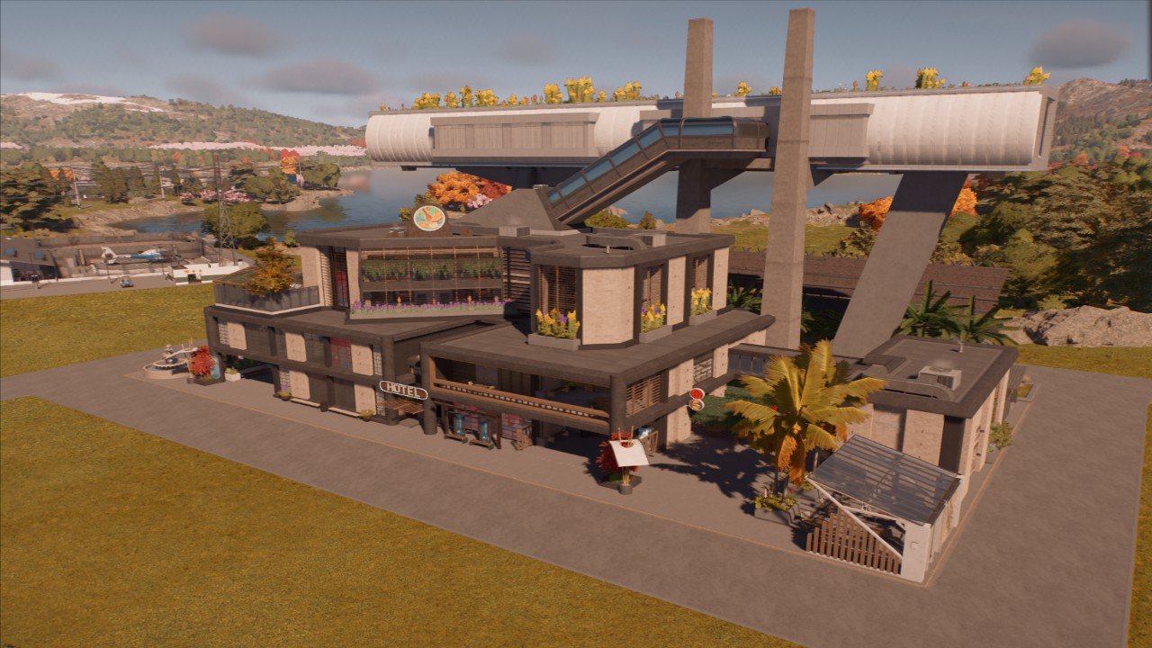 Monorail Hotel with Restroom and Shelter