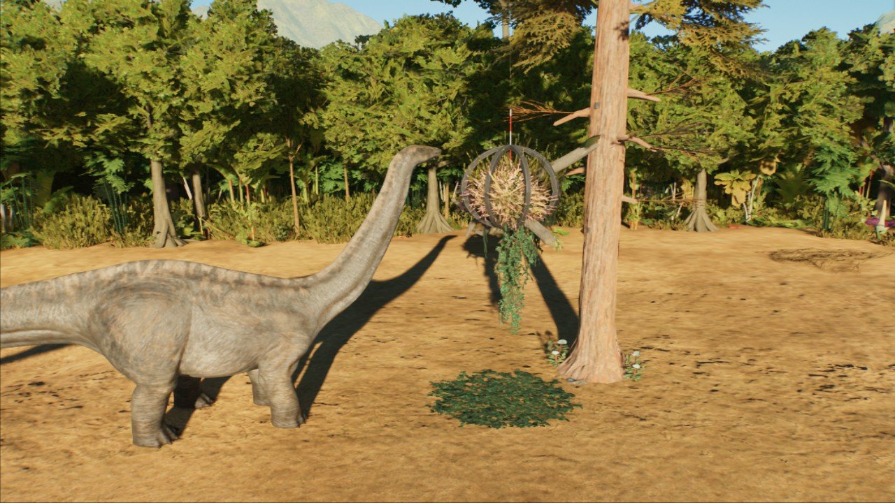 Hanging food enrichment ball