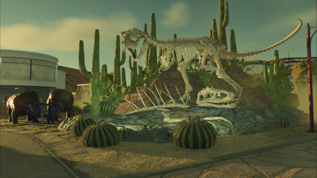 Victorious T-rex bone-dry Hot desert statue - Cryceratopsian - Workshop ...