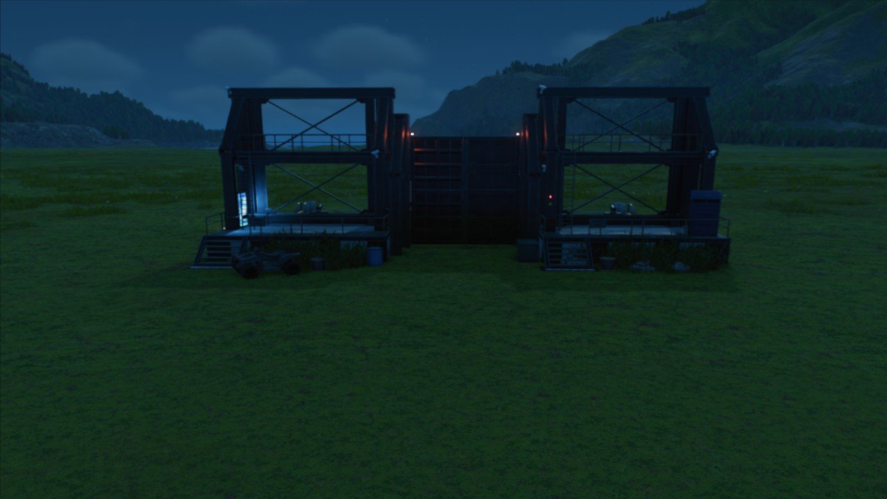 Large heavy fence and gate - Workshop - Jurassic World Evolution 3