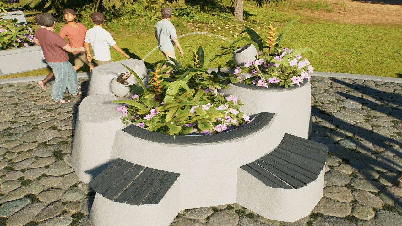 Small Planter Fountain - Workshop - Jurassic World Evolution 3