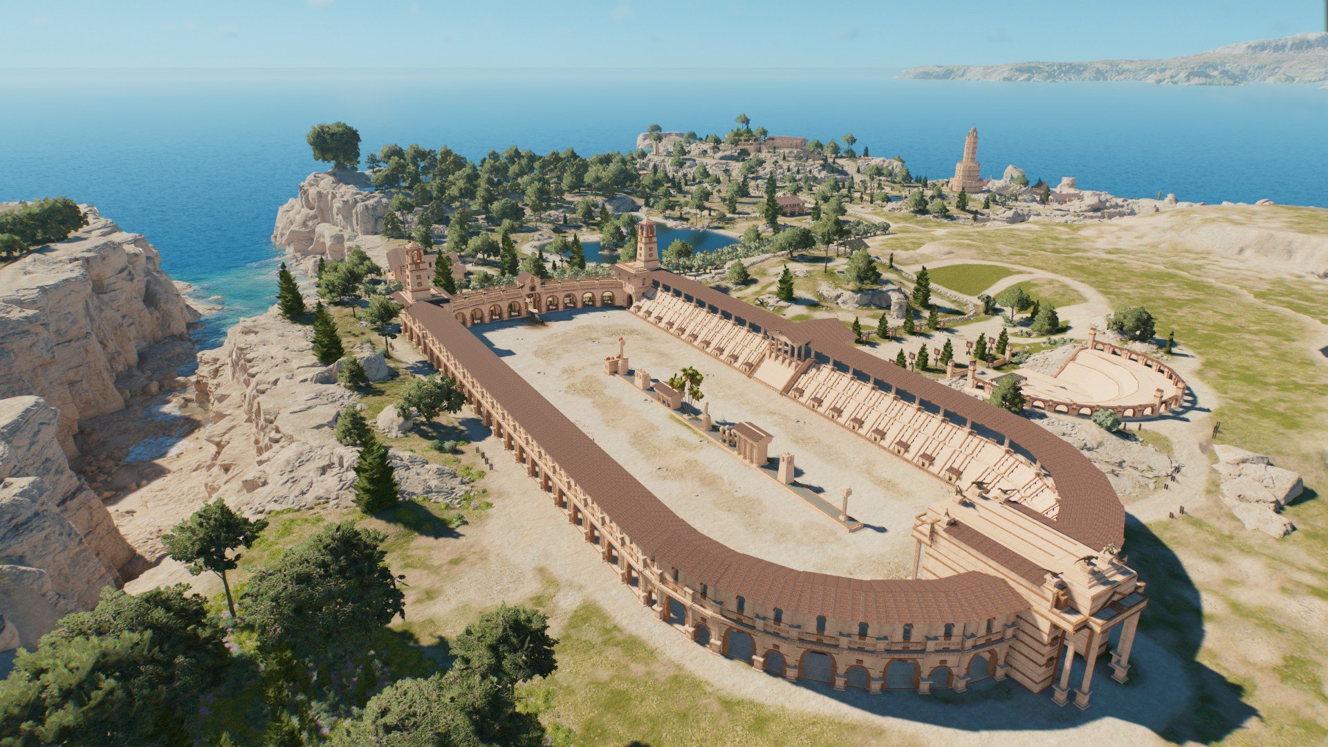 Ancient Greek Island (Ancient Basil Sanctuary)