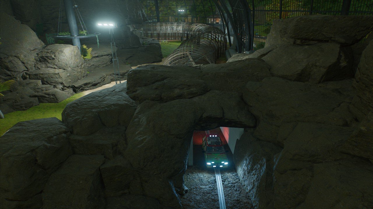 Jrex21 JP3 like Aviary Tour Tunnel - Workshop - Jurassic World Evolution 3