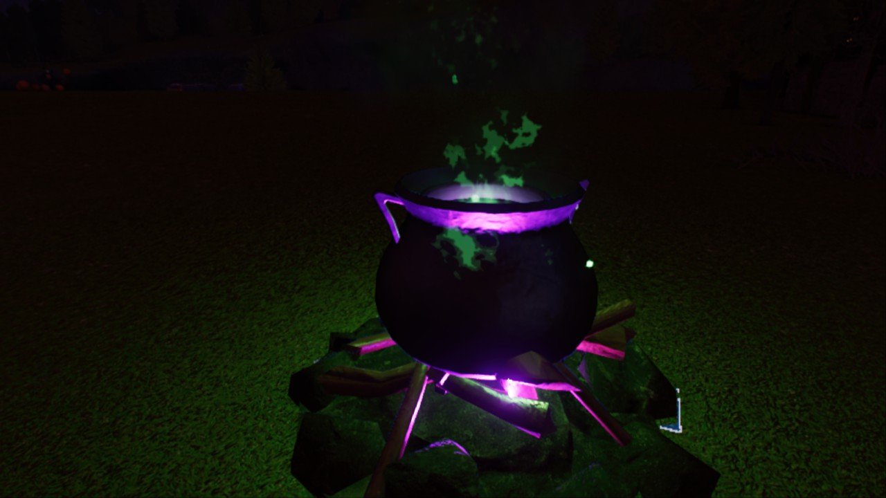 Spooky Cauldron Trash Bin